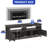  Ephrem 65" Modern Farmhouse TV Stand, Media Console, One-Piece Storage Sideboard Credenza with Power Outlet and LED Lightning-949043087