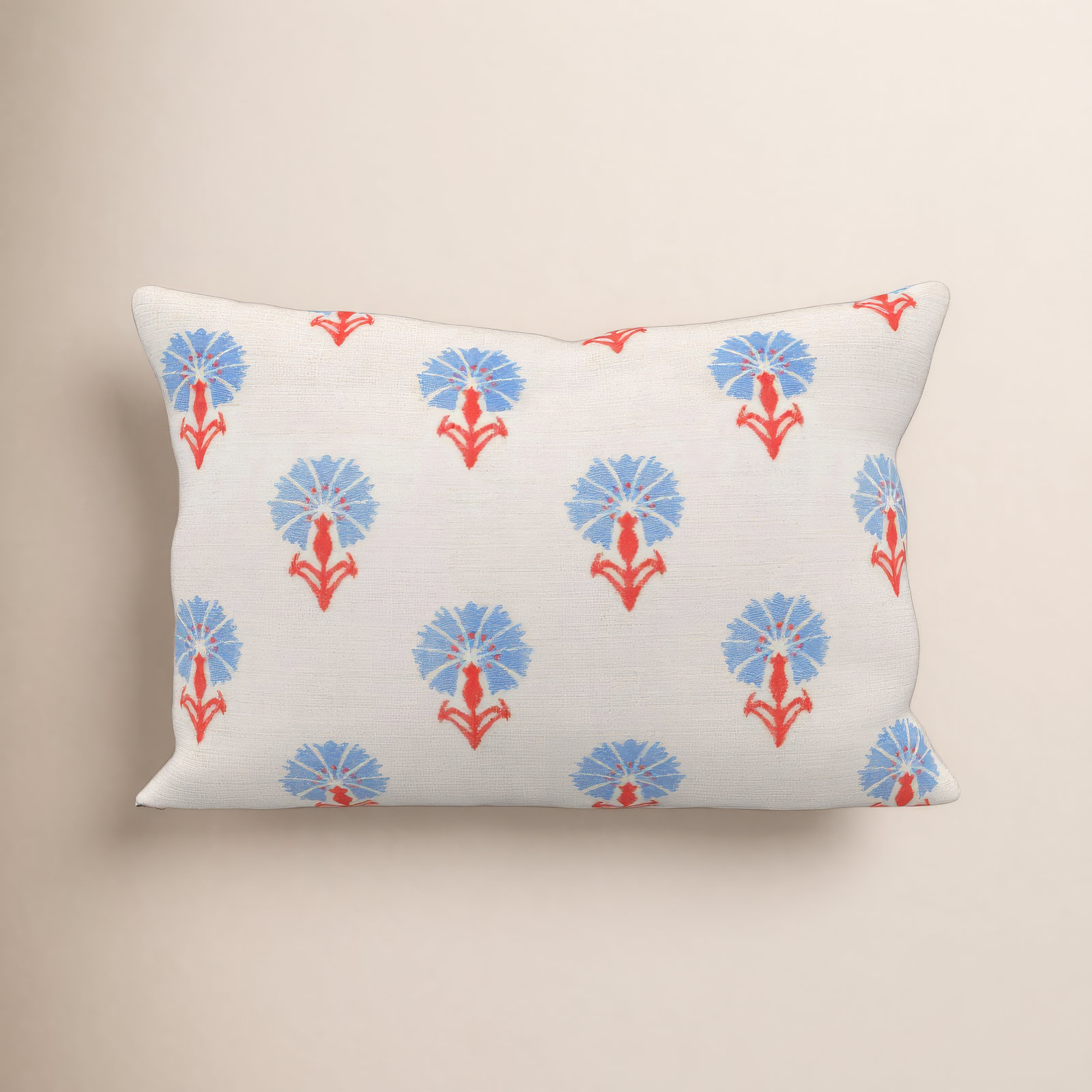 Amala 20" x 3" Sunbrella® Throw Pillow, Mira Bluebell