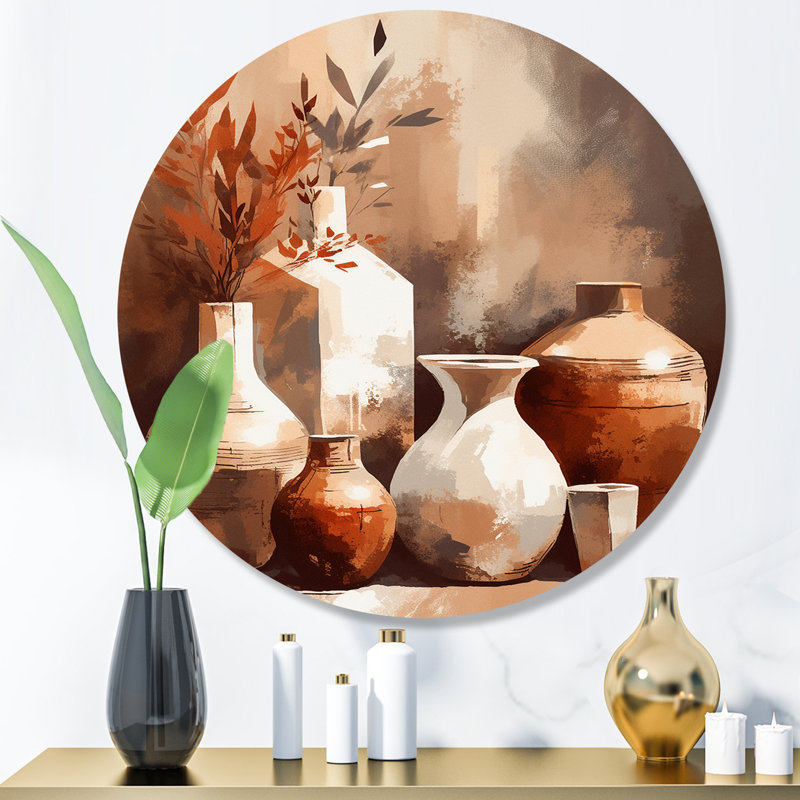 Vase en terre cuite Norco, H 23 po x l 23 po x P 1 po