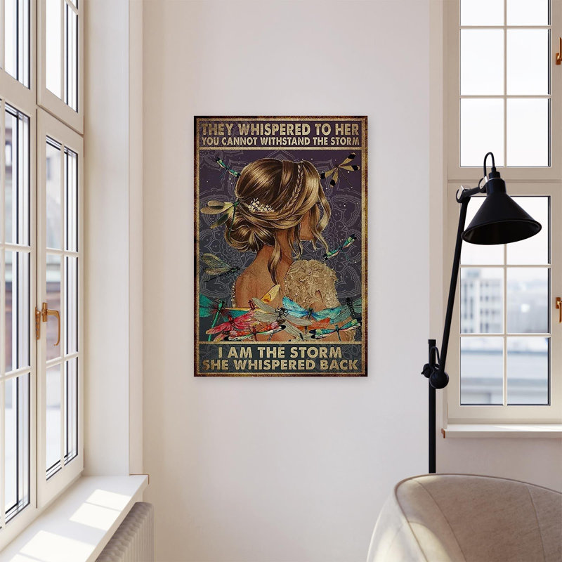 Vous ne pouvez pas résister à la tempête 3 - 1 pièce, reproduction d'art graphique sur toile tendue