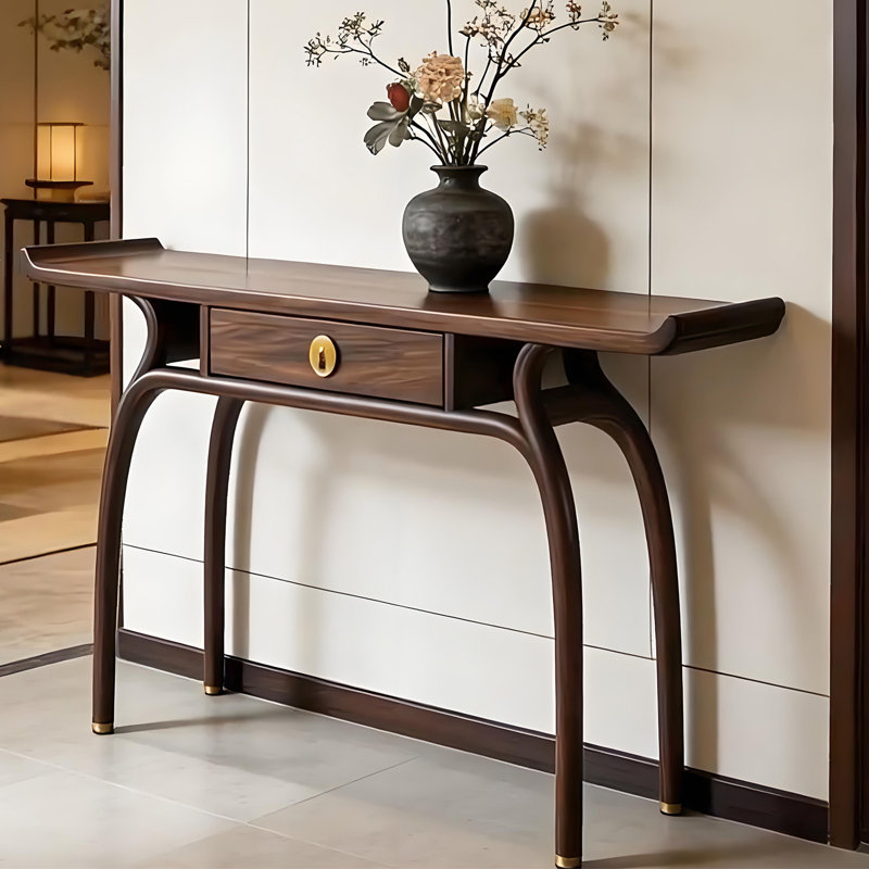 Nouvelle console de style chinois avec tiroir, H 35,4 po x l 47,2 po x P 15,7 po