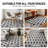 Scandinavian Arrow Shag Rug – Anthracite Dark Gray – Medium Pile, Soft Feel, Easy Maintenance-1592215628