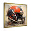 Casque de football noir et rouge - Art mural de football sportif-437975310-403852873