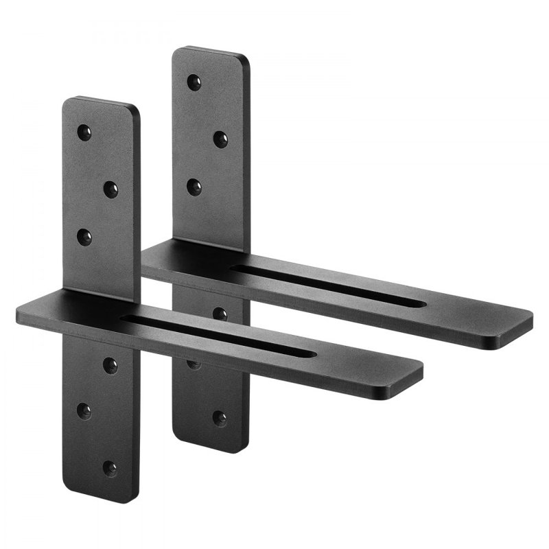 Shelf Brackets Heavy Duty Floating Shelf Brackets, 12" H x 12" W x 2.89" D
