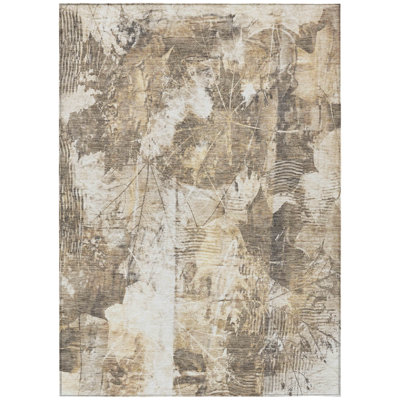 Rametta Washable Floral Indoor / Outdoor Rug