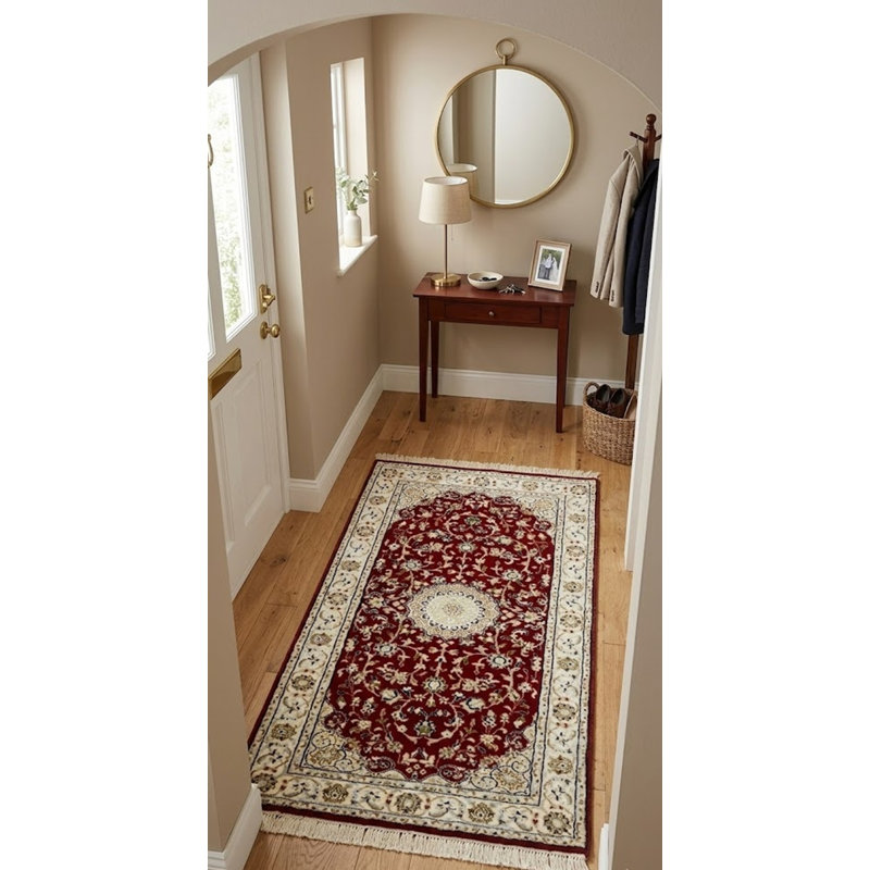 Tapis rouge Malphurs Indo Nain, Rectangle 3 pi x 5 pi