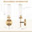 Modern Hardwired Wall Sconces Set Of Two With Glass Shade, 60W E26 Bulb Compatible For Indoor Living Room, Bedroom, Corridor, And Stairs-21022837-21022832