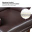 Fauteuil à oreilles en cuir 29,2 po Aviles-2105344366