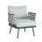 Mariano Steel 4-Pieces Coversation Set-43618004-43618003