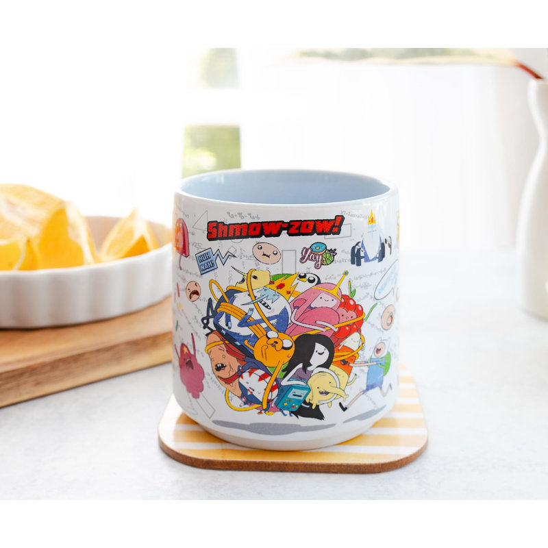 Adventure Time Characters Single Stackable Ceramic Mug | Holds 13 Ounces