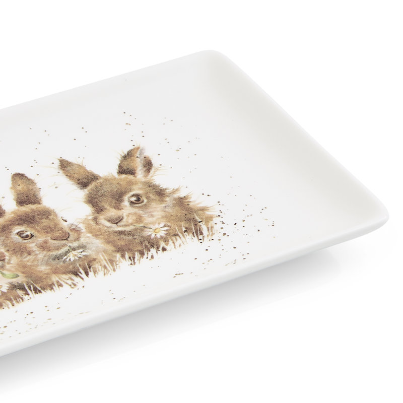 Classic Wrendale Designs  - Rectangular Tray (Rabbits)