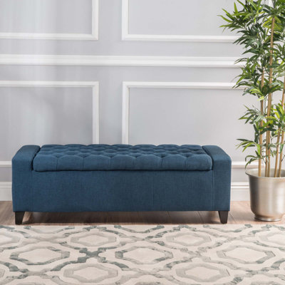 Banc de rangement rembourré avec siège capitonné Ching