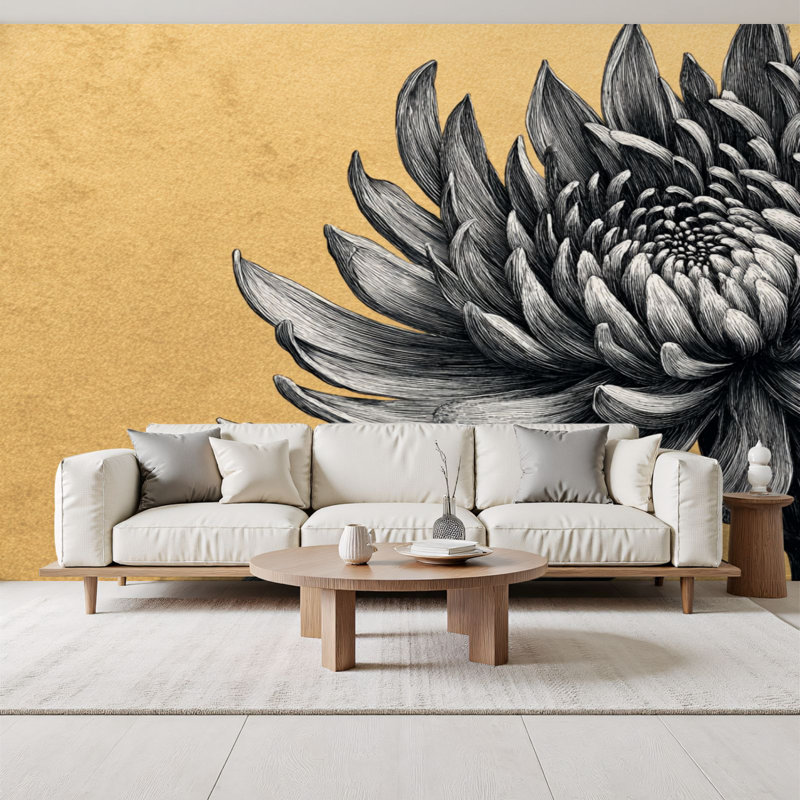 Papier peint adhésif décoratif floral bohème Boho, L 96 po x l 69 po
