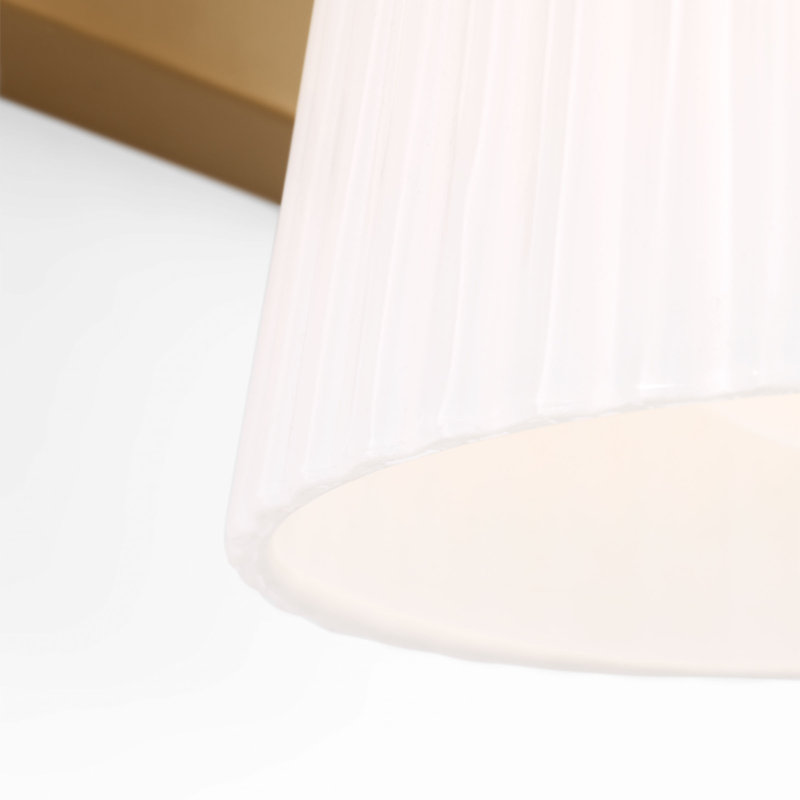 Upson Small Vanity from Generation Lighting , 1 Light, 7.75" H x 5" W x 6.25" D, Satin Brass