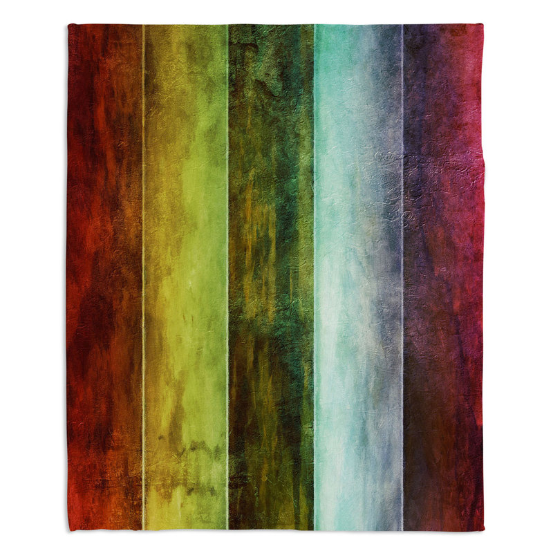 Hand Woven Throw Blanket, 51" x 60"