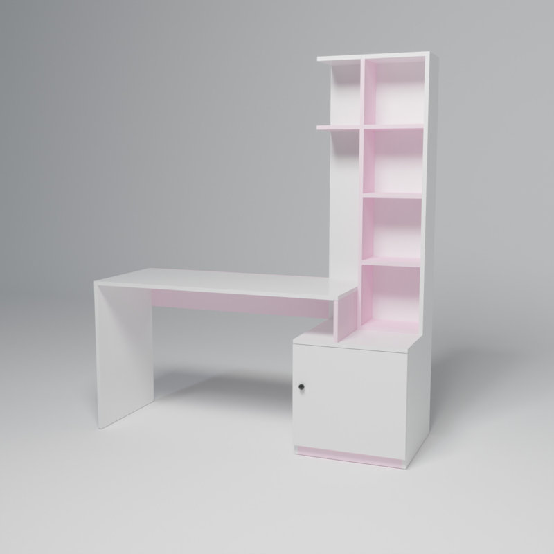 Bureau Deanta, Blanc / rose