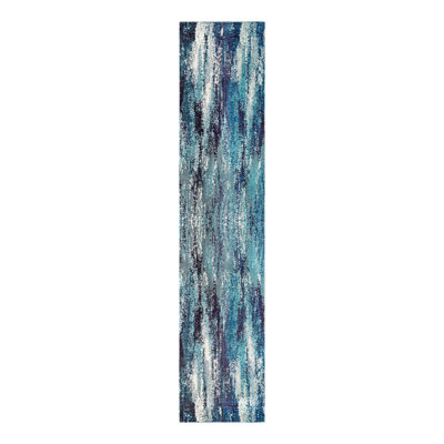 Rizer Abstract Blue Area Rug