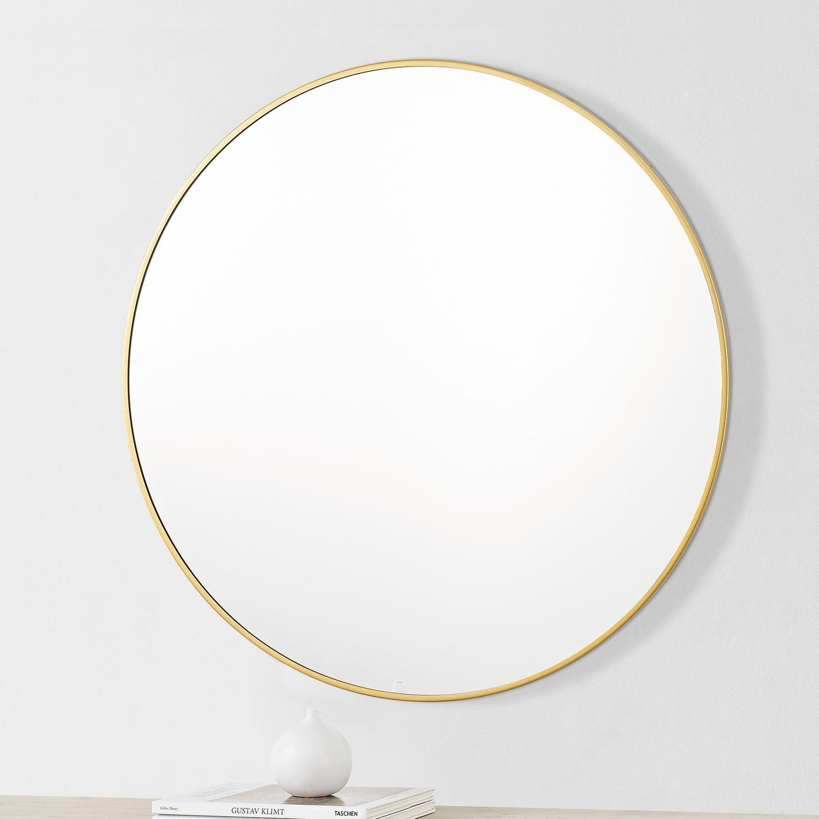 Sabine 60" Accent Mirror, Brass, 60" x 60"