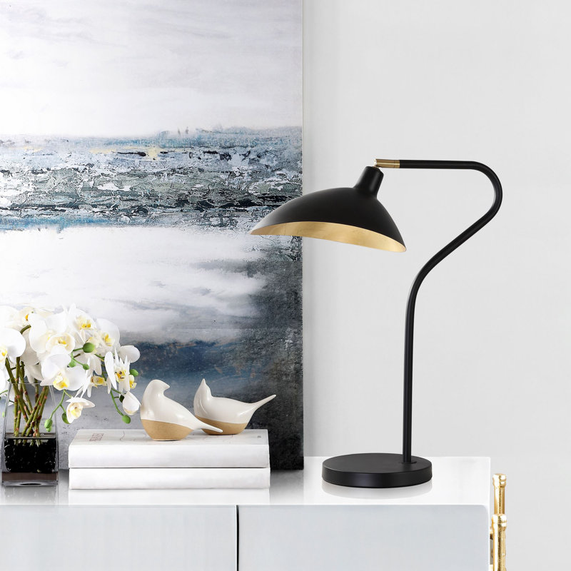 Lampe de table arquée 30 po Girard, Noir