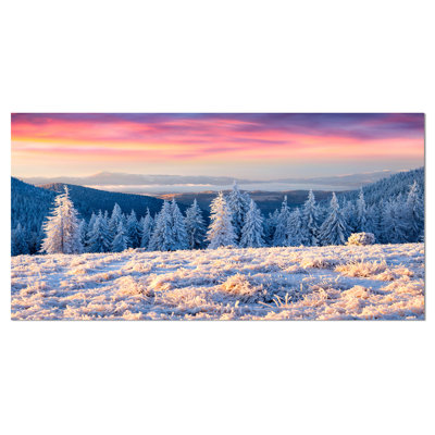 " Amazing Winter Sunrise In Mountains "