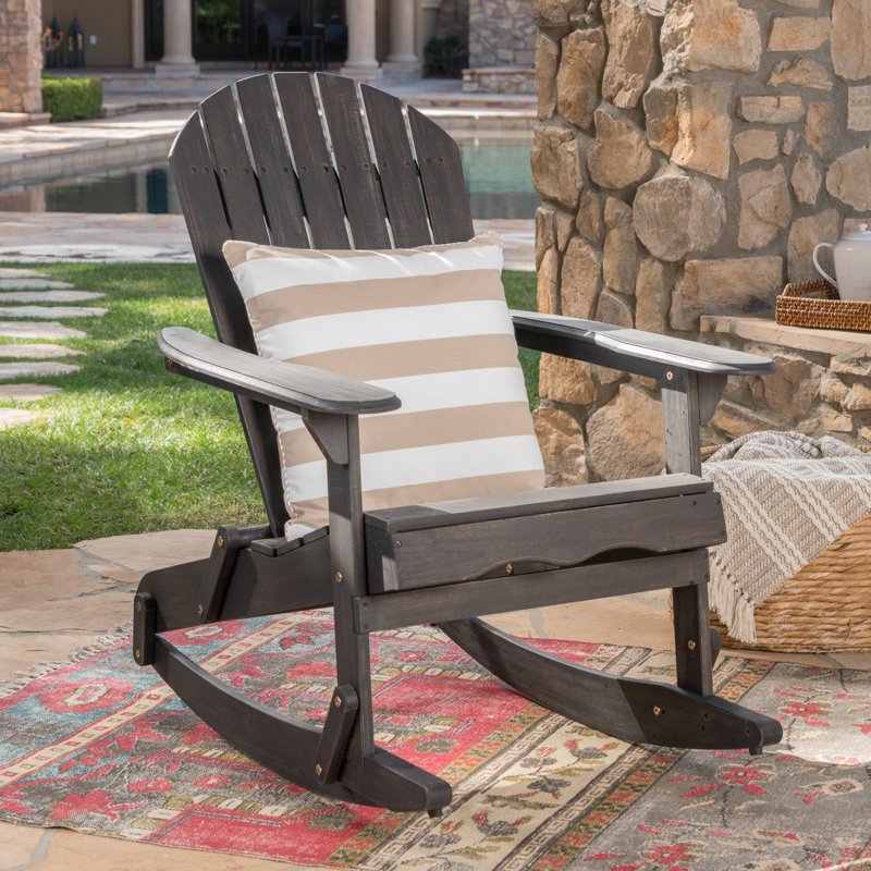 Amyrion Wood Outdoor Lounge Chair