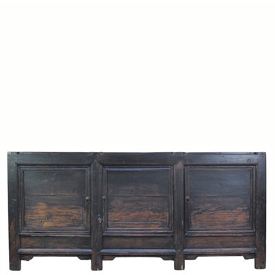 3 Door Black Farmer's Sideboard