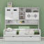 Lit plateforme avec lit gigogne simple, armoire et tablette tout-en-un-107330297-107330298