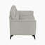 Causeuse Olegas en microfibre moderne et contemporaine de 56,5 po avec accoudoirs évasés modernes, pieds en métal noir-1061012610