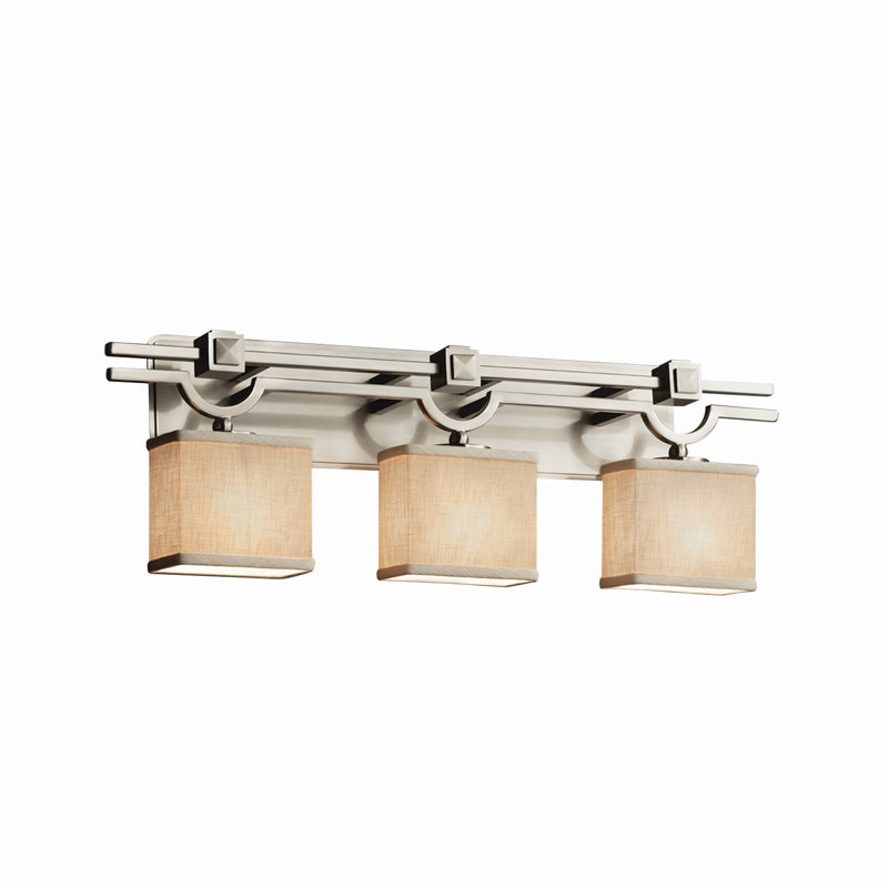 Geoffroy 3 - Light Bath Bar, Brushed Nickel, White