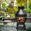 Linch Round Steel Wood Burning Smokeless Fire Pit