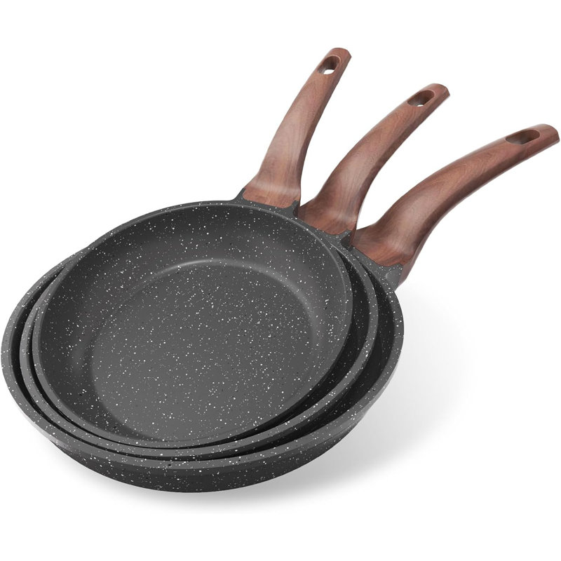 3 - Piece Aluminum Cookware Set, Grey