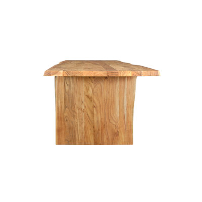 Ensemble de salle à manger en bois massif 15 pièces Live Edge