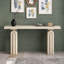 Console en placage d'acacia avec comptoir et pieds-132971257