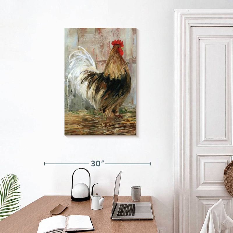 Brampt Farmhouse Rooster Profile, 30" H x 20" W