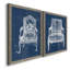 Antique Chair Blueprint V - ensemble de 2 impressions encadrées-2044911291-2045192508-2045192390