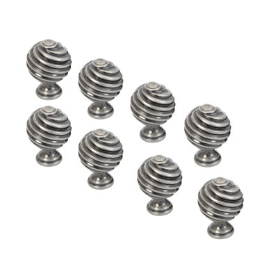 Pewter Twist Cabinet Knob