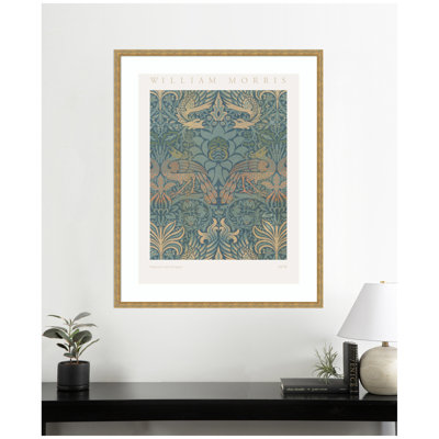 Poster William Morris Peacock and Dragon 1878 by The Art Institute of Chicago Framed Wall Art Print
