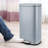 Step Trash Can, Stainless Steel Garbage Bin, Soft-Close Rubbish Bin with Removable Plastic Inner Bucket, Fingerprint-Proof, Lid Dustbin, Suit for Kitchen Home-100742166-101400727