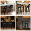 ALFORDSON 2x Bar Stools Swivel Padded Backrest Dining Kitchen Chair