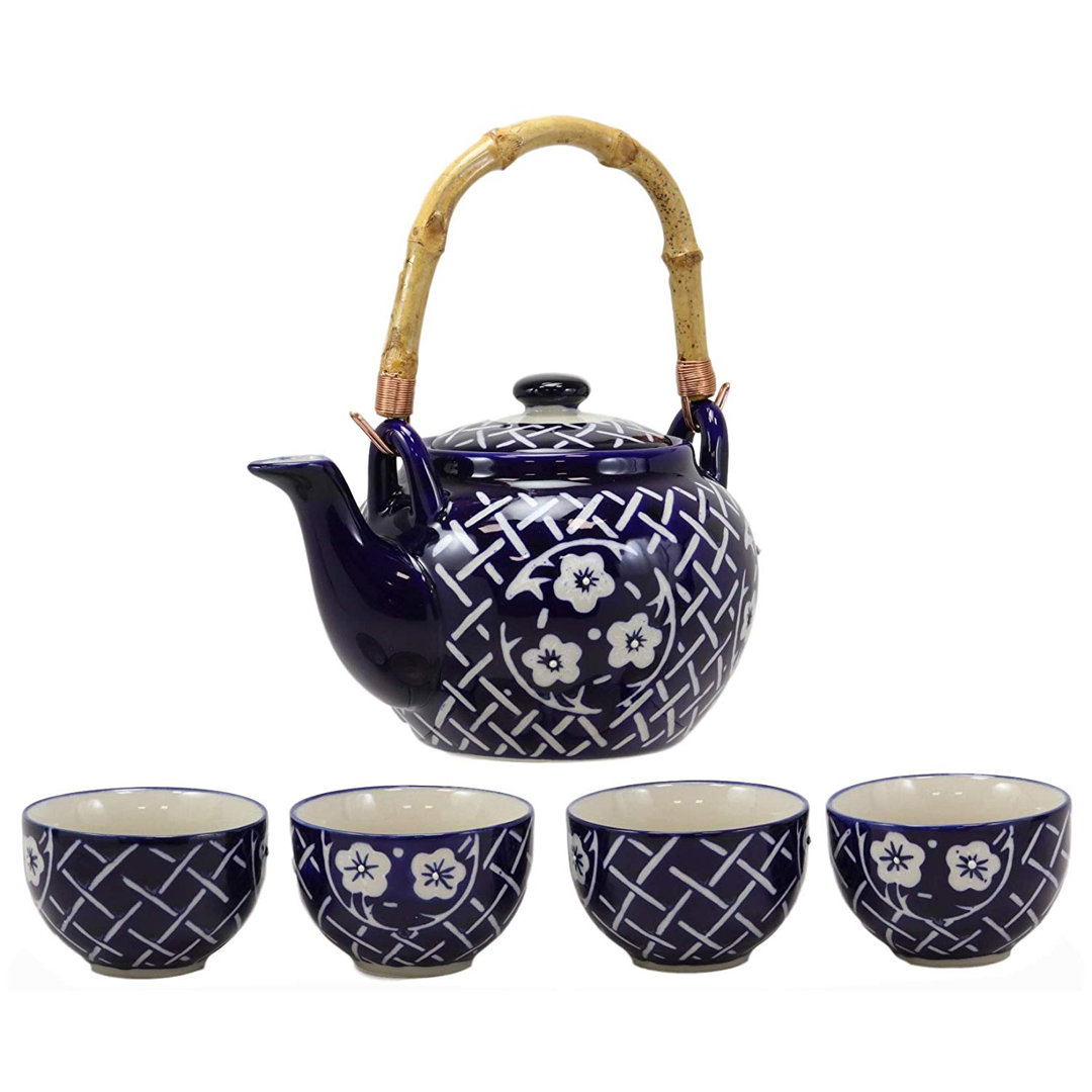 World Menagerie Fleishman 25oz. Floral Teapot World Menagerie