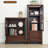 Nut-brown Solid Wood+Glass Display Cases