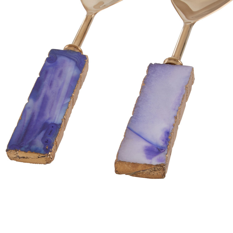 Nordin Salad Servers, Blue