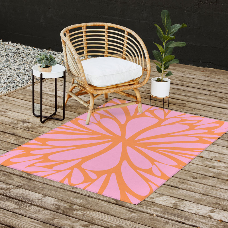 Tapis rectangulaire à envers antidérapant Maliyah, Rectangle 4 pi x 6 pi