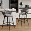 Tabouret de comptoir rembourré avec structure en métal-481605385-481605381
