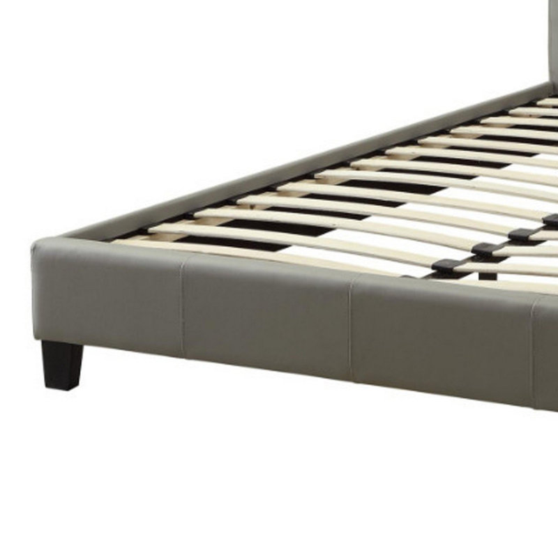 Upholstered Standard Bed in Brown, Brown, California King
