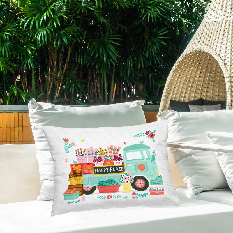 Coussin d'extérieur Happy Place