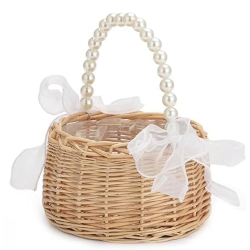 Panier de fleurs en osier