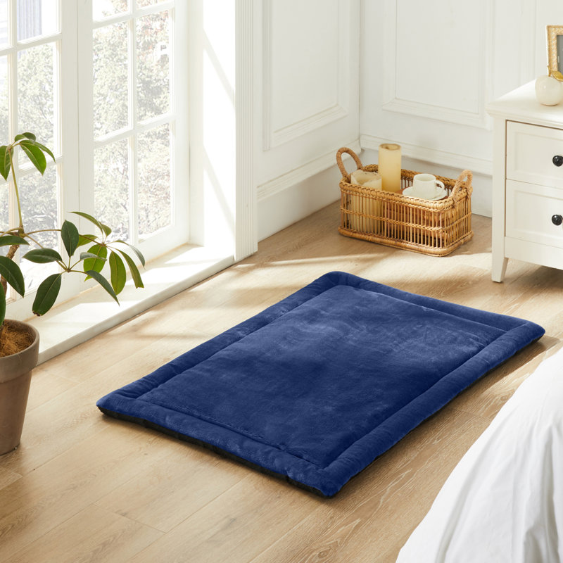 Tapis de lit pour chien Mckoy, H 1,5 po x l 30 po x P 19 po, Marine