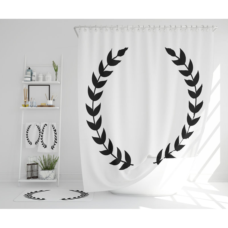 Natachia Polyester Shower Curtain Set