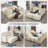 156"  U-Shaped Modern Modular Compressed Corduroy Fabric Sofa-1271662062